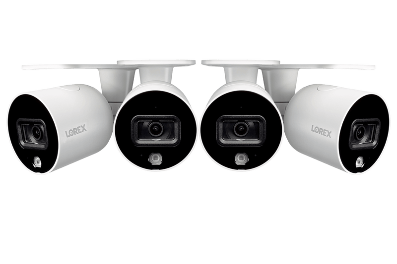 DEAL OF THE DAY! Smart Outdoor WiFi Security Camera With Advanced Active Deterrence (4-pack)