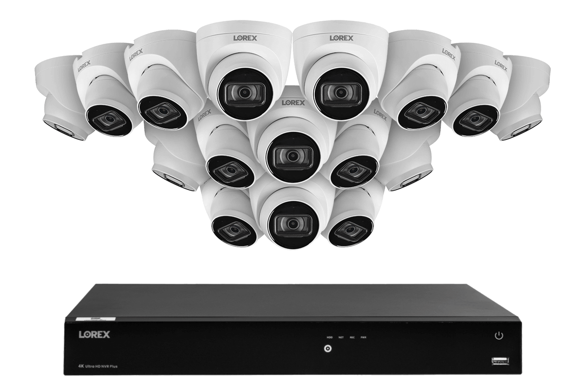 Sound Camera System IP Camera Surveillance System Lorex 16-Channel 4K Security System - 8 ...