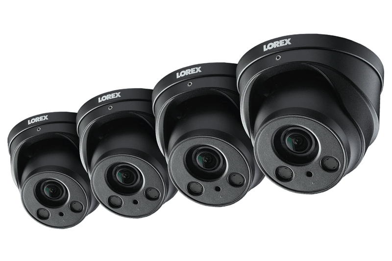 4K Nocturnal Motorized Zoom Lens Security Camera with Audio Recording (4-Pack)