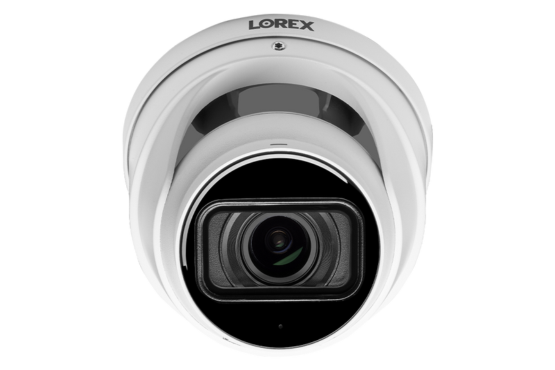 Nocturnal Series Lorex N4 - 4K IP Wired Dome Security Camera with Motorized Varifocal Lens, Real-Time 30FPS Recording and Listen-In Audio