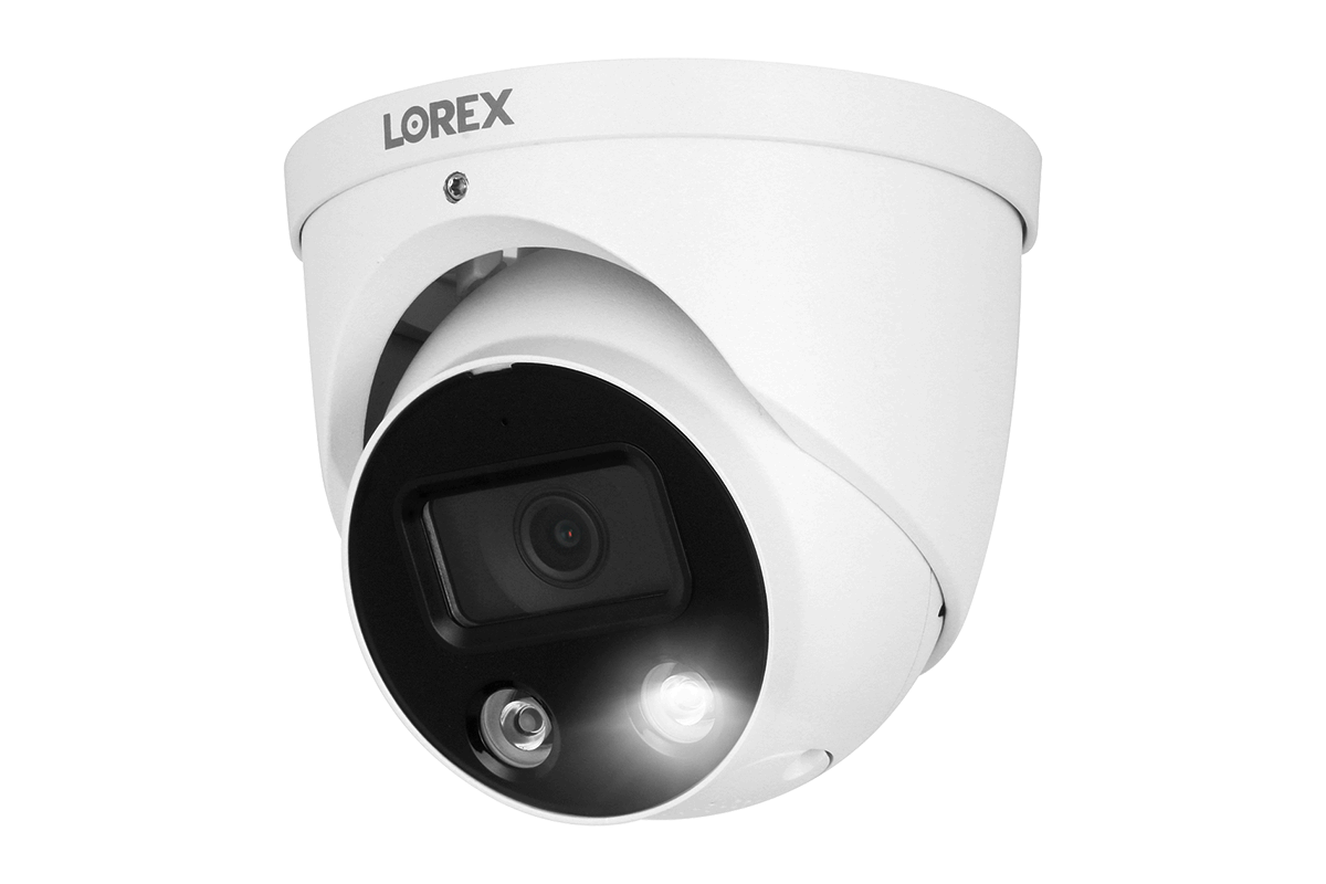 Lorex Fusion 4K (16 Camera Capable) 4TB Wired NVR System with Dome Cameras Featuring Smart Deterrence and Two-Way Talk