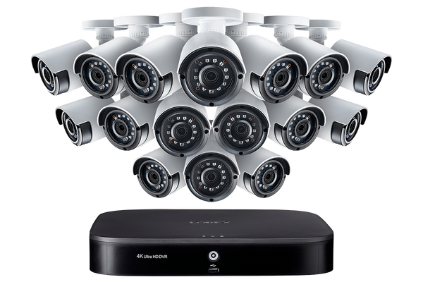 16-Channel Security Camera System with Sixteen 1080p Outdoor Cameras, 130ft Night Vision, 3TB Hard Drive