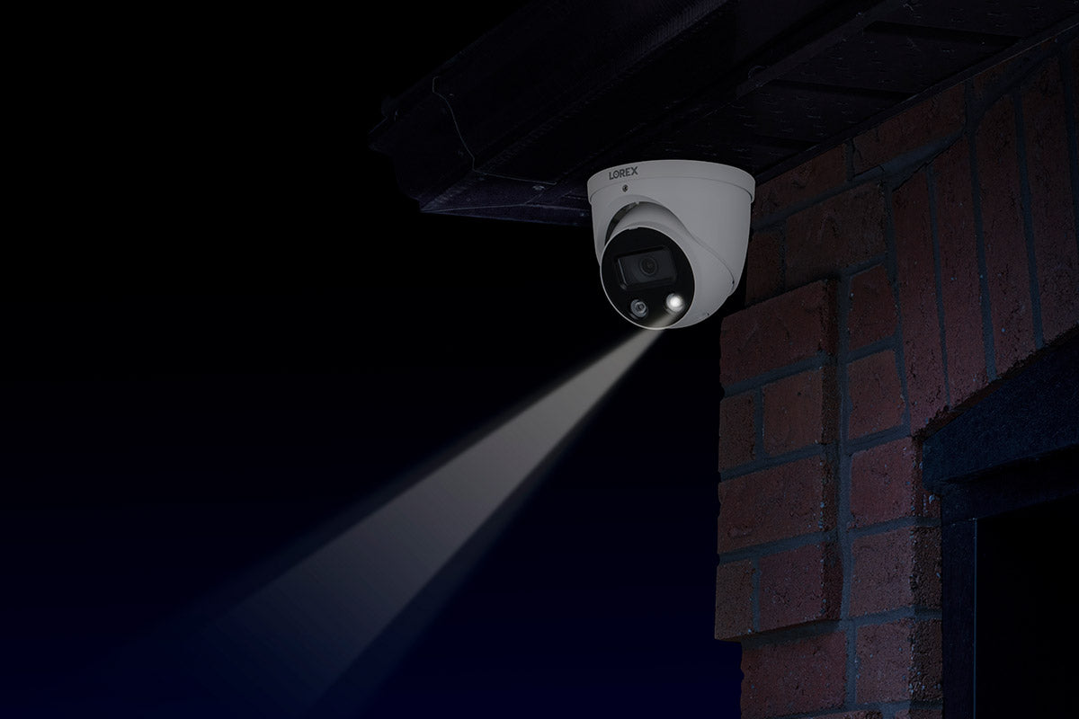 Lorex Fusion 4K (16 Camera Capable) 4TB Wired NVR System with Dome Cameras Featuring Smart Deterrence and Two-Way Talk