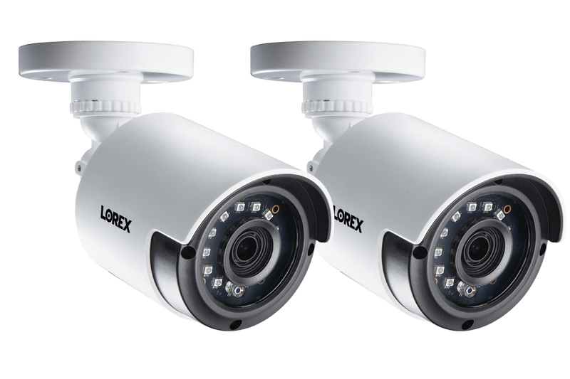 2K 4MP Super High Definition Bullet Security Cameras with Night Vision (2 Pack)