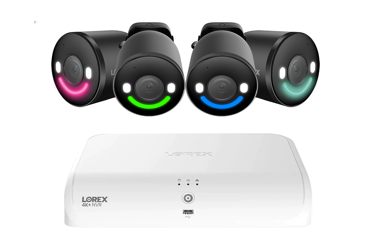 Lorex Fusion Series 4K+ 16 Channel (8 Wired + 8 Fusion Wi-Fi) 2TB Wired System with Spotlight Indoor/Outdoor Cameras - Black 4