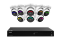Système NVR filaire Lorex Fusion Series 4K compatible avec 16 caméras (filaire ou Wi-Fi Fusion) et 6 To avec 2 caméras dôme IP 4K filaires H12