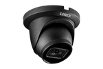 4K (8MP) Smart IP Black Dome Security Camera with Listen-in Audio and Real-Time 30FPS Recording