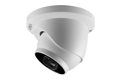 Lorex 4K 16-Camera Capable (Wired or Fusion Wi-Fi) 4TB Wired NVR System with 8 IP Dome Cameras featuring Listen-In Audio
