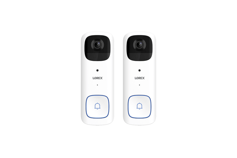 Lorex 2K Wireless Doorbell (Battery-Operated) - White (Two Pack)