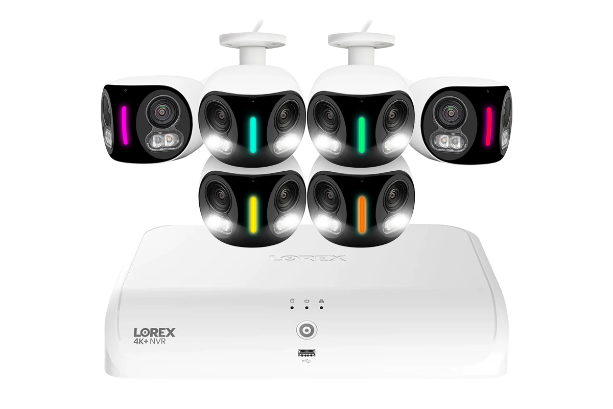 Lorex Fusion Series 4K+ 16 Channel (8 Wired + 8 Fusion Wi-Fi) 2TB Wired System with H20 Wired 4K IP Dual Lens Cameras
