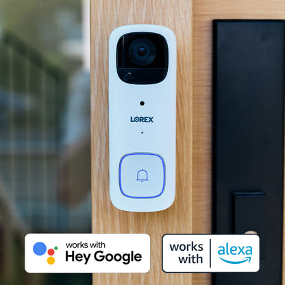 Lorex 2K Battery Video Doorbell with Wi-Fi Chimebox
