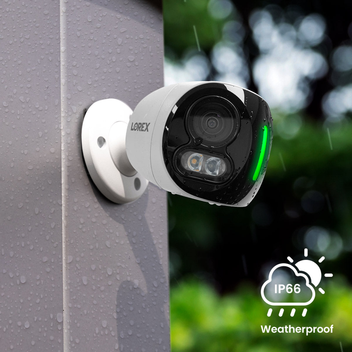Lorex 4K Dual-Lens Wi-Fi Security Camera - 180° Panoramic View With Color Night Vision & Smart Lighting