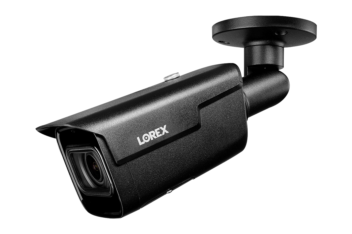 4K (8MP) Motorized Varifocal Smart IP Black Security Camera with 4x Optical Zoom and Real-Time 30FPS Recording (4-pack)