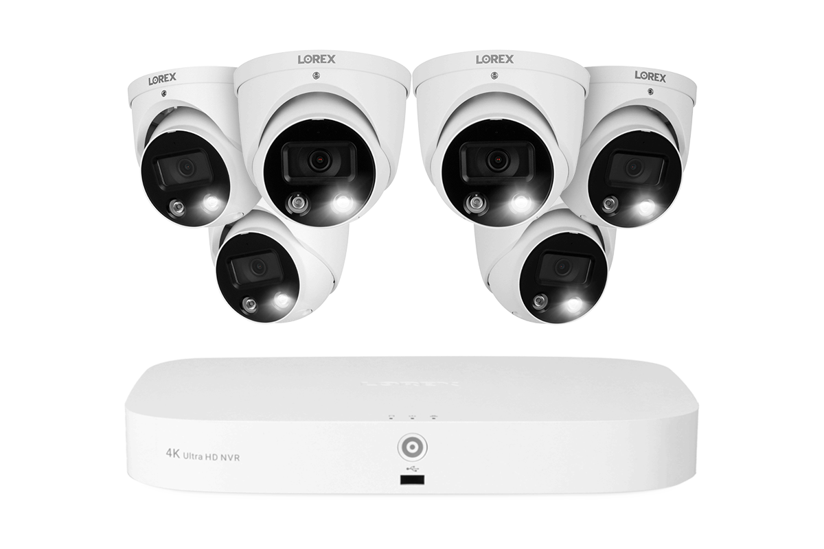 Lorex Fusion 4K 16-Channel (8 Wired + 8 Wi-Fi) 2TB NVR System with Dome Cameras Featuring Smart Deterrence and 2-Way Audio - 6
