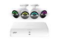 Lorex 4K Fusion 2TB Wired NVR System with 4K IP Bullet Smart Security Lighting Cameras
