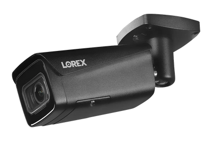 Lorex 4K IP Wired Bullet Security Camera with Motorized Varifocal Lens, Real-Time 30FPS Recording and IK10 Vandal Proof