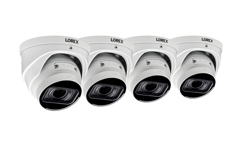 Lorex 4K Nocturnal 4 Series IP Wired Dome Camera with Motorized Varifocal Lens and Listen-In Audio