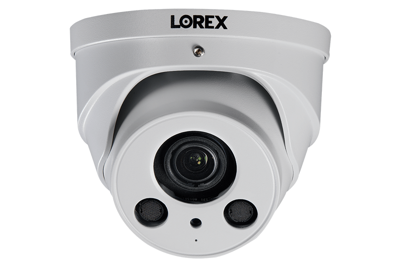 16-Channel NVR System with Eight 4K (8MP) Nocturnal Varifocal Zoom IP Dome Cameras with Listen-In Audio and 250FT Night Vision
