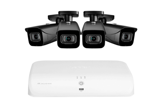 Lorex 4K (8 Camera Capable) 2TB Wired NVR System with Bullet Cameras