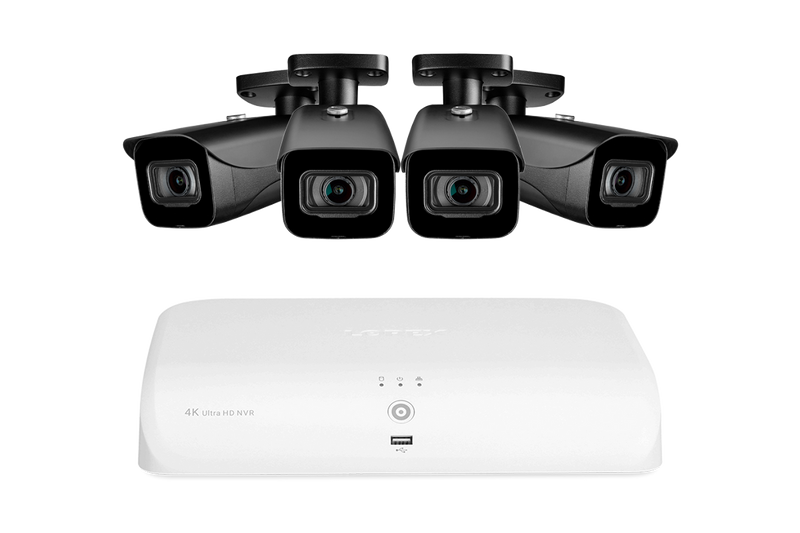 Lorex 4K (8 Camera Capable) 2TB Wired NVR System with Bullet Cameras