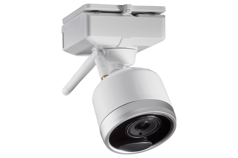 DEAL OF THE DAY! 1080p Wire Free Camera System with Four Battery-Powered White Cameras, 65ft Night Vision, Two-Way Audio