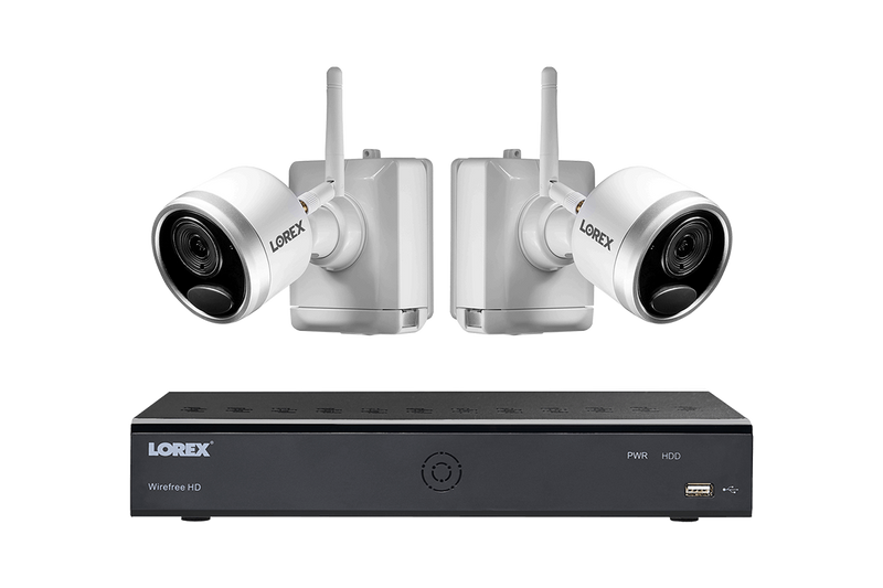 1080p Wire Free Camera System with Two Battery-Powered Cameras, 65ft Night Vision, Two-Way Audio, and a 1TB Hard Drive