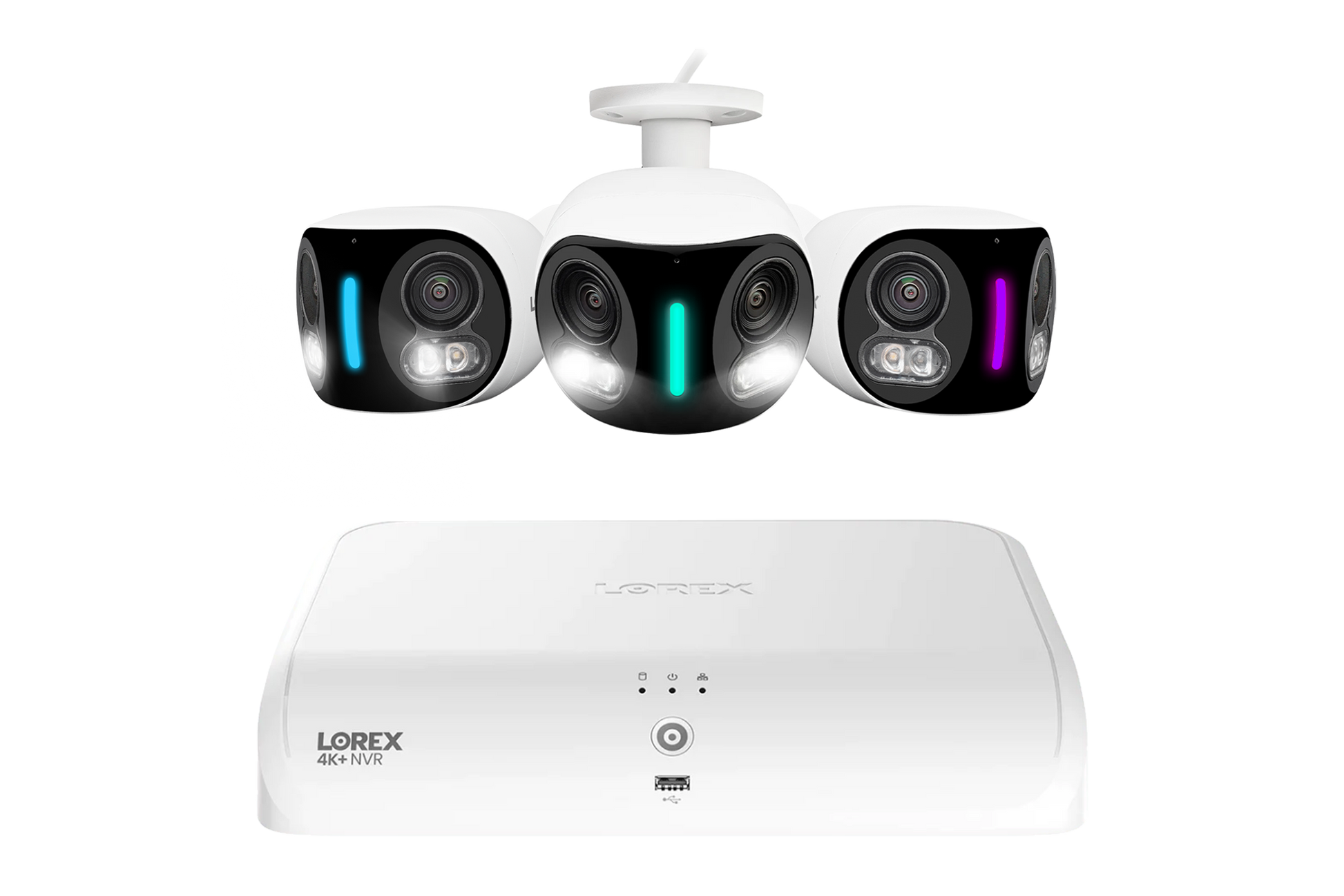 Lorex 4K 16 Camera Capable (8 Wired + 8 Fusion Wi-Fi ) 2TB Wired NVR System with Three H20 Dual Lens IP Cameras - Amazon