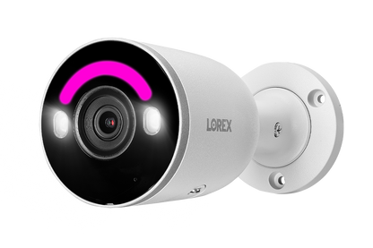 Lorex Fusion 4K 16 Camera Capable (8 Wired + 8 Fusion Wi-Fi) 2TB Wired NVR System with 4 Bullet Cameras Featuring Smart Security Lighting