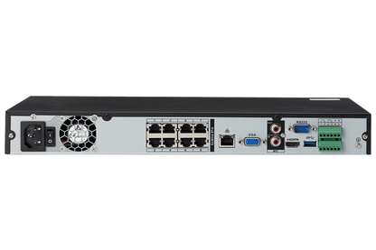 4K Ultra HD 8 Channel Security NVR, 2TB Hard Drive, POE, Records 4K (4 x 1080p) at 30FPS with Audio Recording