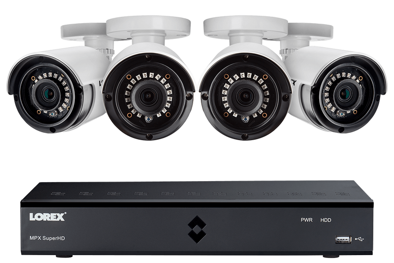 4-Camera Security System with 1TB Digital Video Recorder and 1080p Resolution