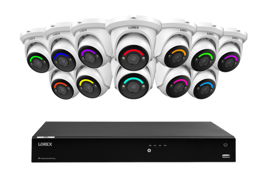 Lorex Fusion Series 4K 16 Camera Capable (Wired or Fusion Wi-Fi) 4TB Wired NVR System with Wired 4K IP Bullet Cameras - 12