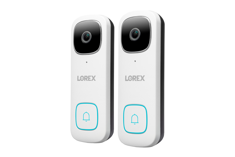 2K Wi-Fi Video Doorbell with Person Detection (Wired), 2-Pack