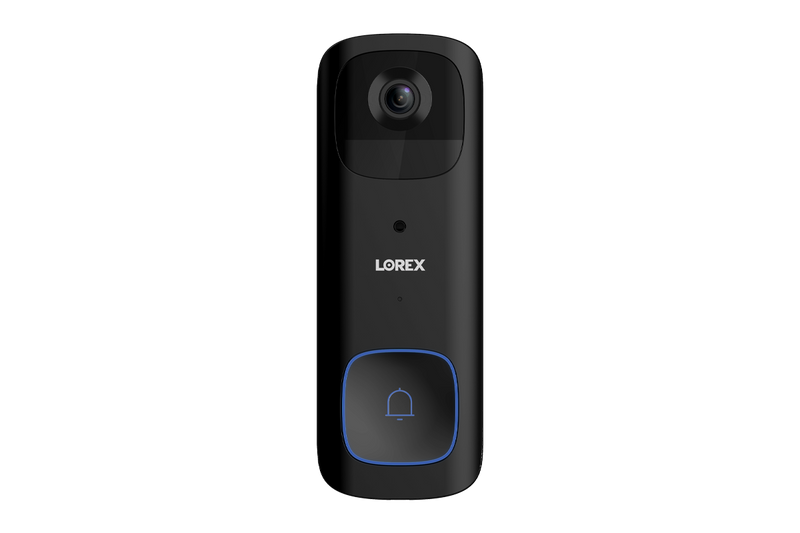 Lorex 2K Wireless Doorbell (Battery-Operated) - Black (One Pack)