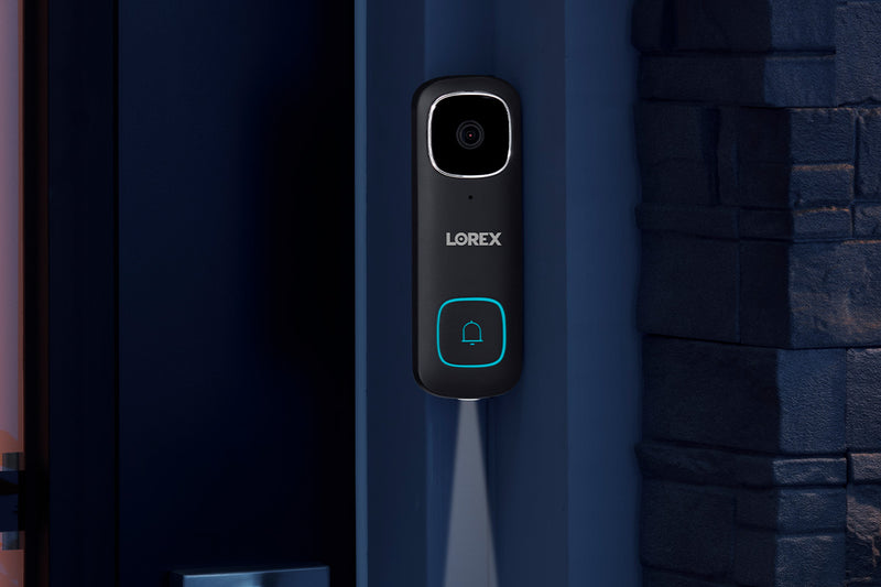 Lorex 2K Wi-Fi Video Doorbell (Wired) with Wi-Fi Chime Kit (32GB)