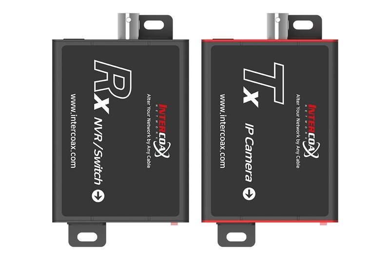 Long Range Ethernet over Coaxial Converter  with POE Extender Capability (4000ft end-to-end)