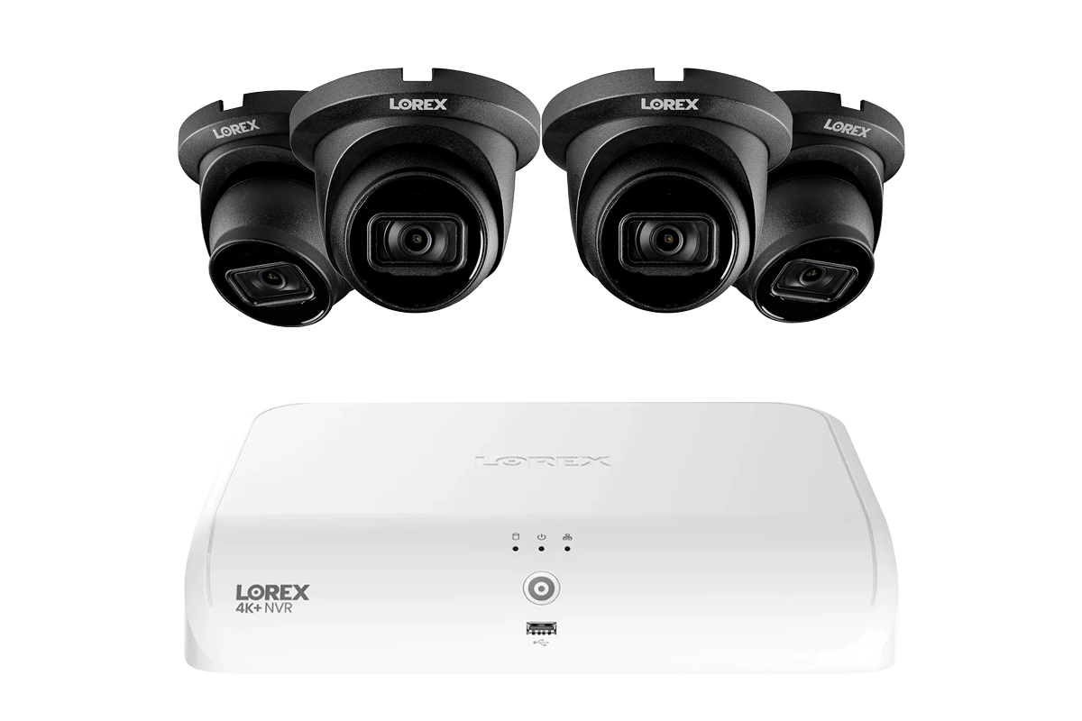 Lorex Fusion Series 4K+ 16 Channel (8 Wired + 8 Fusion Wi-Fi) 2TB Wired System with A14 Wired 4K IP Dome Cameras - Black 4