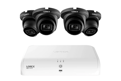 Lorex Fusion Series 4K+ 16 Channel (8 Wired + 8 Fusion Wi-Fi) 2TB Wired System with A14 Wired 4K IP Dome Cameras - Black 4