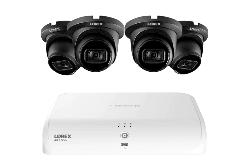 Lorex Fusion Series 4K+ 16 Channel (8 Wired + 8 Fusion Wi-Fi) 2TB Wired System with A14 Wired 4K IP Dome Cameras - Black 4