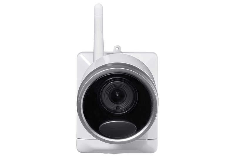 DEAL OF THE DAY! 1080p Wire Free Camera System with Four Battery-Powered White Cameras, 65ft Night Vision, Two-Way Audio
