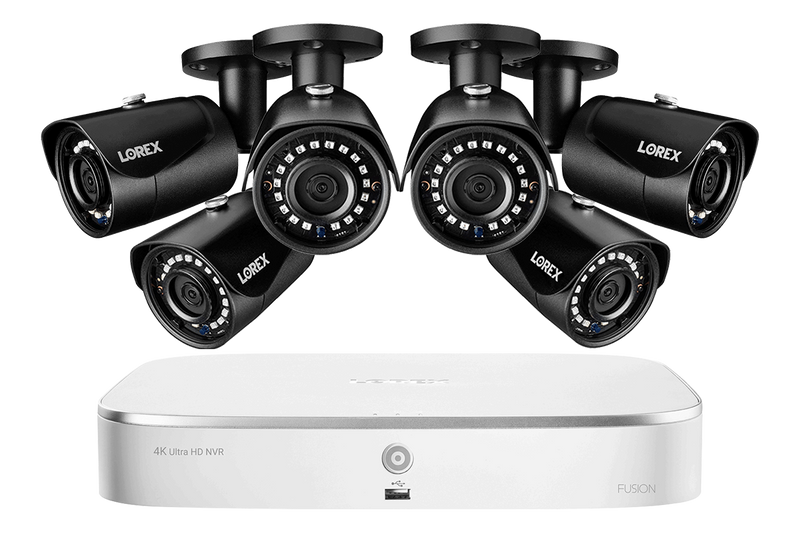 2K IP Security Camera System with 8-Channel NVR and 6 Outdoor 2K (5MP) Cameras with Color Night Vision