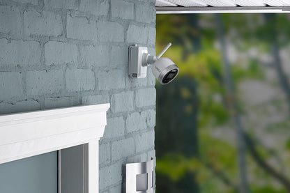 1080p HD Wire-Free Security System with 2 Battery-Operated Active Deterrence Cameras and Person Detection