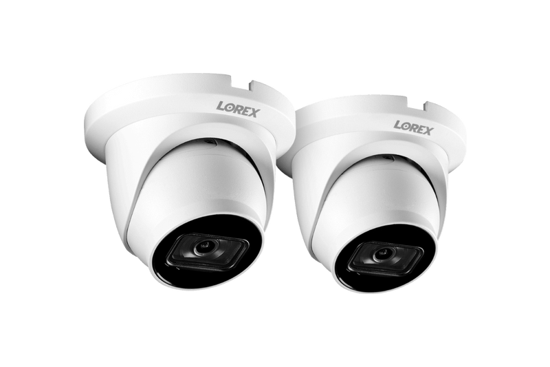 4K (8MP) Smart IP Dome Security Camera with Listen-in Audio and Real-Time 30FPS Recording (2-Pack)