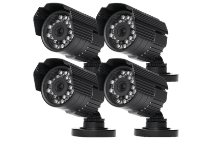 Video security system with indoor and outdoor cameras