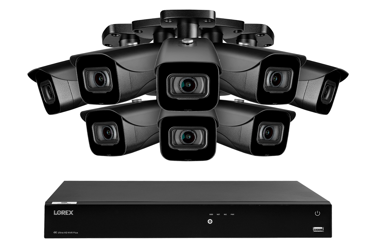 Lorex 4K 16-Channel 3TB Wired NVR System with 8 Cameras