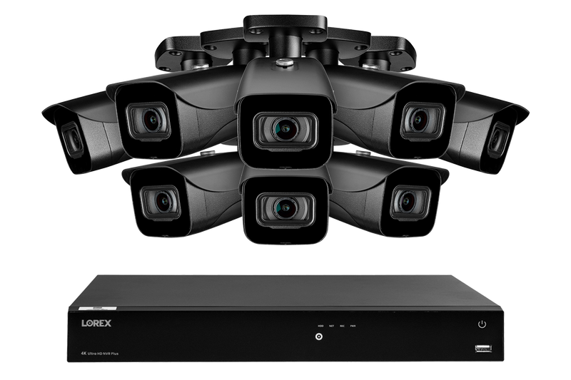 Lorex 4K 16-Channel 3TB Wired NVR System with 8 Cameras