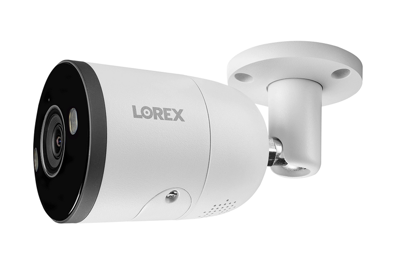 Lorex 4K IP Wired Bullet Security Camera with Smart Deterrence and Smart Motion Detection - Open Box