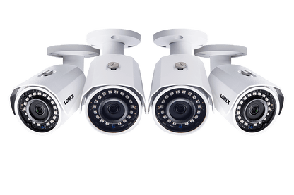 2K (5MP) Super HD Weatherproof Night Vision Security Camera (4-pack)