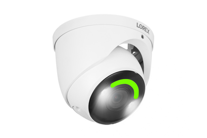 Lorex Fusion 4K 16 Camera Capable (8 Wired and 8 Wi-Fi) 2TB Wired NVR System with Dome Cameras Featuring Smart Security Lighting