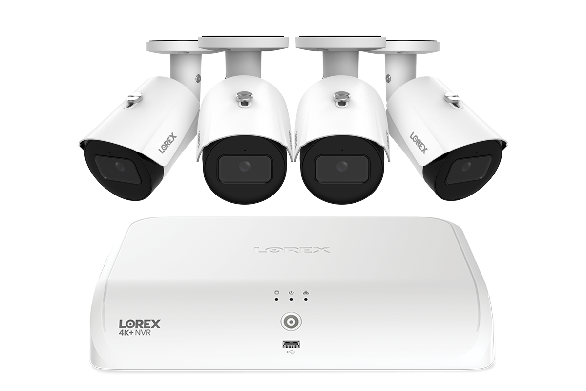 Lorex Fusion Series 4K+ 16 Channel (8 Wired + 8 Fusion Wi-Fi) 2TB Wired System with A4 Wired 2K IP Bullet Cameras - White 4