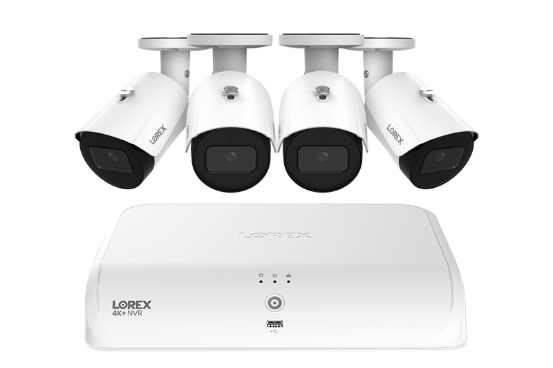 Lorex Fusion Series 4K+ 16 Channel (8 Wired + 8 Fusion Wi-Fi) 2TB Wired System with A4 Wired 2K IP Bullet Cameras - White 4
